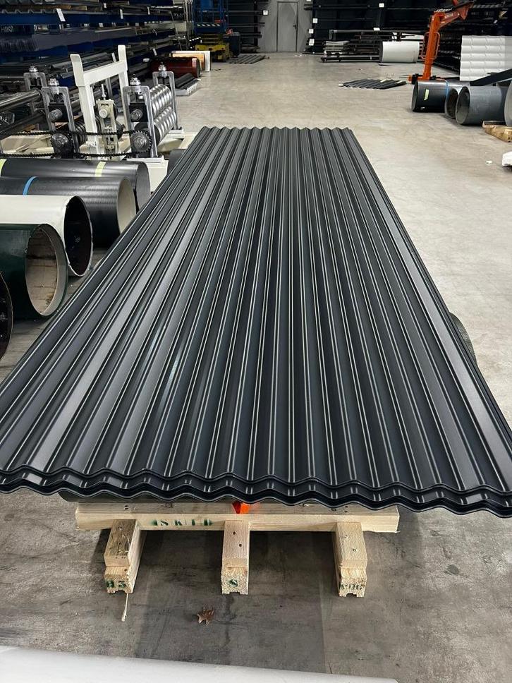 Bkeus Enkelwandige Golfplaten 4 meter Antraciet, Doe-het-zelf en Verbouw, Platen en Panelen, Nieuw, Overige materialen, Minder dan 20 mm