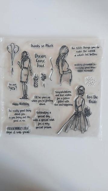 Stempelset Vrouw - Bruiloft, Zwangerschap beschikbaar voor biedingen