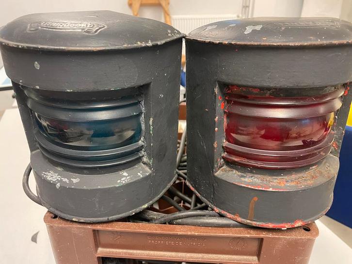 Klassieke Navigatielichten Stuurboord & Bakboord, Watersport en Boten, Navigatiemiddelen en Scheepselektronica, Gebruikt, Overige typen