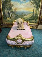 Barok Honden Bed Goud Roze, Dieren en Toebehoren, Nieuw, Stof, Ophalen of Verzenden