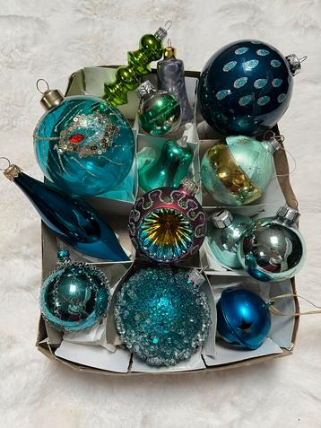 kerstballen ook vinatge peacock pauw kleuren beschikbaar voor biedingen