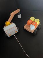 Truck met magneet aanhanger, Kinderen en Baby's, Speelgoed | Houten speelgoed, Ophalen of Verzenden, Zo goed als nieuw