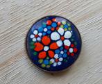 Vintage geëmailleerde broche jaren 40- Joop Schild-, Verzenden, Overige materialen, Broche