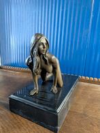 Bronzen . naakte. Erotische . Gesigneerd . Sculptuur., Verzamelen, Beelden en Beeldjes, Ophalen of Verzenden, Zo goed als nieuw