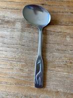 Vintage dwarslepel rostfrei rvs kinderbestek giraf, Ophalen of Verzenden