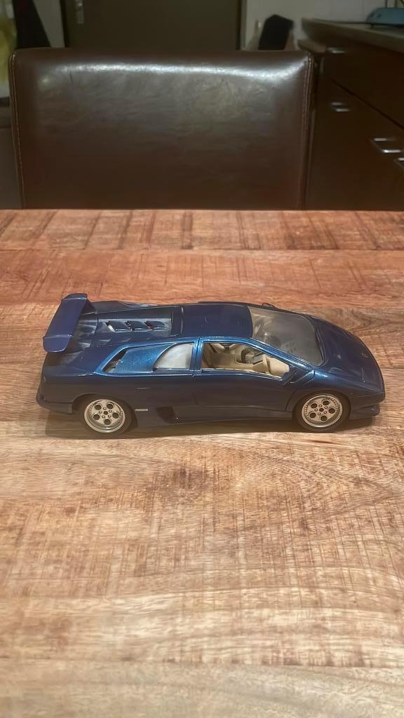 Lambogini Diablo Blauwe Auto Model, Hobby en Vrije tijd, Modelauto's | 1:18, Zo goed als nieuw, Auto, Overige merken, Ophalen