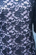 Jurk zwart/ roze Apanage mt 44 kant Vaste prijs, Zwart, Maat 42/44 (L), Ophalen of Verzenden, Zo goed als nieuw