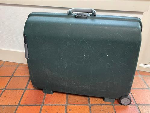 Samsonite harde rolkoffer donker groen met kodeslot, Sieraden, Tassen en Uiterlijk, Koffers, Gebruikt, Hard kunststof, 60 tot 70 cm
