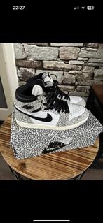 Air Jordan 1 high cement white, Kleding | Heren, Schoenen, Ophalen, Zo goed als nieuw, Wit