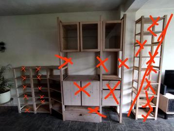 Ikea Ivar glazenkasten, planken, staanders - afbeelding 3
