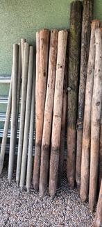 Houten afrasteringpalen