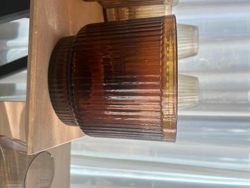 Vaas Volta Theelicht Ice Bucket Amber, Huis en Inrichting, Woonaccessoires | Vazen, Nieuw, Overige kleuren, Minder dan 50 cm, Glas