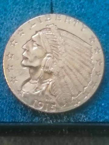 Twee en halve dollar 1915 beschikbaar voor biedingen
