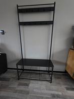 Kapstok met bankje 85x32x175 cm, Huis en Inrichting, Ophalen, Zo goed als nieuw, Metaal, Staande kapstok