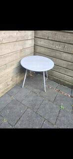 Bijzettafel, Huis en Inrichting, Tafels | Bijzettafels, 45 tot 60 cm, Minder dan 55 cm, Rond, Ophalen of Verzenden