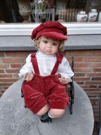 Porselein Pop & Bankje, Verzamelen, Poppen, Ophalen of Verzenden, Gebruikt, Pop