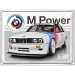 BMW M Power E30 relief reclamebord van metaal wandbord Deco, Ophalen of Verzenden, Nieuw, Auto's