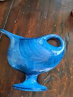 Mooi blauw slank Frans vaasje, Ophalen of Verzenden, Minder dan 50 cm