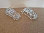 Glas! 2 puntgave modelauto's,VW kever en 2CV, presse papier, Ophalen of Verzenden, Nieuw, Auto