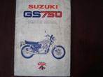 Suzuki GS750 DOHC 1976 motorcycle service manual handboek, Ophalen of Verzenden, Suzuki