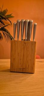 Vivo messenset compleet met blok, Huis en Inrichting, Ophalen, Rvs of Chroom