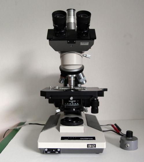 Olympus BH2 trinoculaire microscoop, Audio, Tv en Foto, Optische apparatuur | Microscopen, Gebruikt, Biologische microscoop, 400x tot 1000x