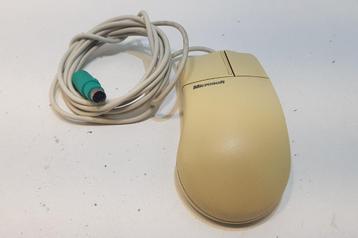 Vintage Microsoft IntelliMouse Muis 2.1A PS/2 PN X030-65050 beschikbaar voor biedingen