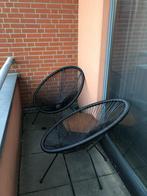 Outdoor chairs (2), Ophalen, Gebruikt, Metaal, Stapelbaar