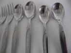 28 vintage SOLA PAOLA bestek 10 taartvork RVS 1940-1960 p s, Ophalen of Verzenden