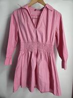Zara Lichtroze Katoenen Jurk - Maat XS, Kleding | Dames, Jumpsuits, Zara, Zara, Ophalen of Verzenden, Zo goed als nieuw