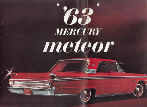 Mercury Meteor autofolder uit 1963, Boeken, Auto's | Folders en Tijdschriften, Gelezen, Overige merken, Verzenden