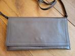 Vintage leren envelop SCHOUDERTAS met 4 vakken + magneetslot, Ophalen of Verzenden, Gebruikt, Beige, Schoudertasje