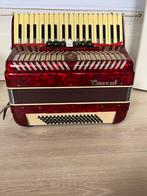 Te koop Parrot accordeon, Muziek en Instrumenten, Accordeons, Gebruikt, 80-bas, Toetsaccordeon, Met riemen