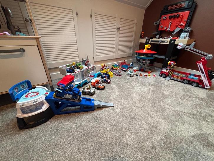 Grote paw patrol collectie, Kinderen en Baby's, Speelgoed | Actiefiguren, Zo goed als nieuw, Ophalen