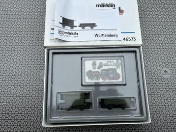 Marklin H0 46573 Württemberger wagenset 1859 aanvulling set beschikbaar voor biedingen