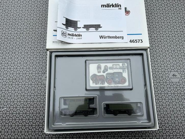 Marklin H0 46573 Württemberger wagenset 1859 aanvulling set, Hobby en Vrije tijd, Modeltreinen | H0, Nieuw, Wagon, Wisselstroom