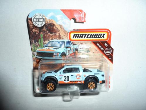 Matchbox - '10 Ford F-150 SVT Raptor - Gulf - 1:64, Hobby en Vrije tijd, Modelauto's | Overige schalen, Nieuw, Auto, Ophalen of Verzenden