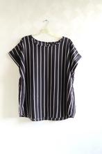 Top Zwart met Witte Streep Shein Curve mt 4XL (4863), Zwart, Zo goed als nieuw, Shein, Shirt of Top