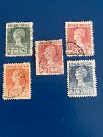 Nederland Wilhelmina 1898-1923 - 5 Gestempelde Zegels, Postzegels en Munten, Postzegels | Nederland, Ophalen of Verzenden, T/m 1940