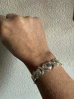 M239/Zilveren ITALY Modernist armband, Sieraden, Tassen en Uiterlijk, Armbanden, Gebruikt, Verzenden, X, Zilver