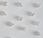 Zilverkleurige spiralen (10 stuks), Verzenden, Nieuw, Tussenstuk of Tussenkraal