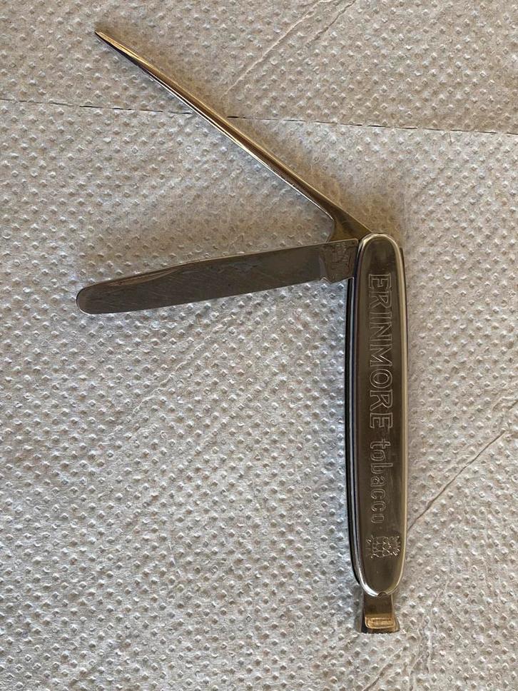 Vintage rokers-instrument Pijptabaksmes, Antiek en Kunst, Curiosa en Brocante, Ophalen of Verzenden