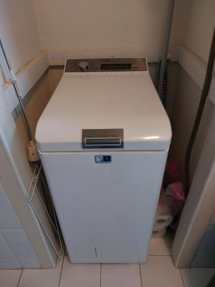 AEG bovenlader wasmachine, Witgoed en Apparatuur, Wasmachines, Gebruikt, Bovenlader, 4 tot 6 kg, 85 tot 90 cm, 1200 tot 1600 toeren