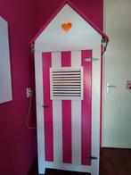 Strandkast roze/wit met lampje, Kinderen en Baby's, Kinderkamer | Commodes en Kasten, Ophalen, Gebruikt, 50 tot 70 cm, 105 cm of meer