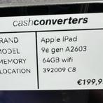 Apple Ipad 9e gen | A2603 | 64GB | Wifi | lader | 392009, Computers en Software, Apple iPads, 10 inch, Gebruikt, Apple iPad, Ophalen of Verzenden