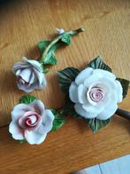 Rixanatie portugal gipsen gips roosjes beeldjes 3 stuks, Ophalen of Verzenden, Zo goed als nieuw, Overige typen