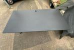 200x100 bureau zwart frame zwart blad, Ophalen of Verzenden, Zwart