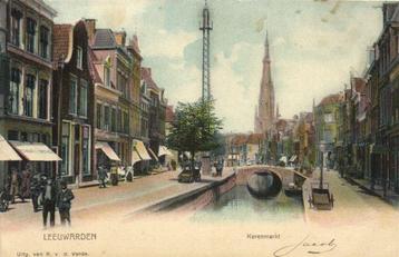 Leeuwarden - Korenmarkt - 1904 gelopen beschikbaar voor biedingen