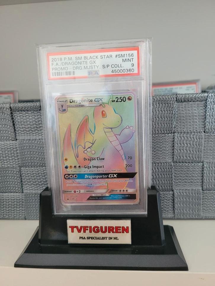Dragonite promo pokemon psa kaart grade 9 dragons majesty, Hobby en Vrije tijd, Verzamelkaartspellen | Pokémon, Zo goed als nieuw
