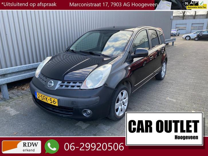 Nissan Note 1.6 Visia A/C, Half leer, LM, Trekh, nw. APK –, Auto's, Nissan, Bedrijf, Te koop, Note, ABS, Airbags, Airconditioning